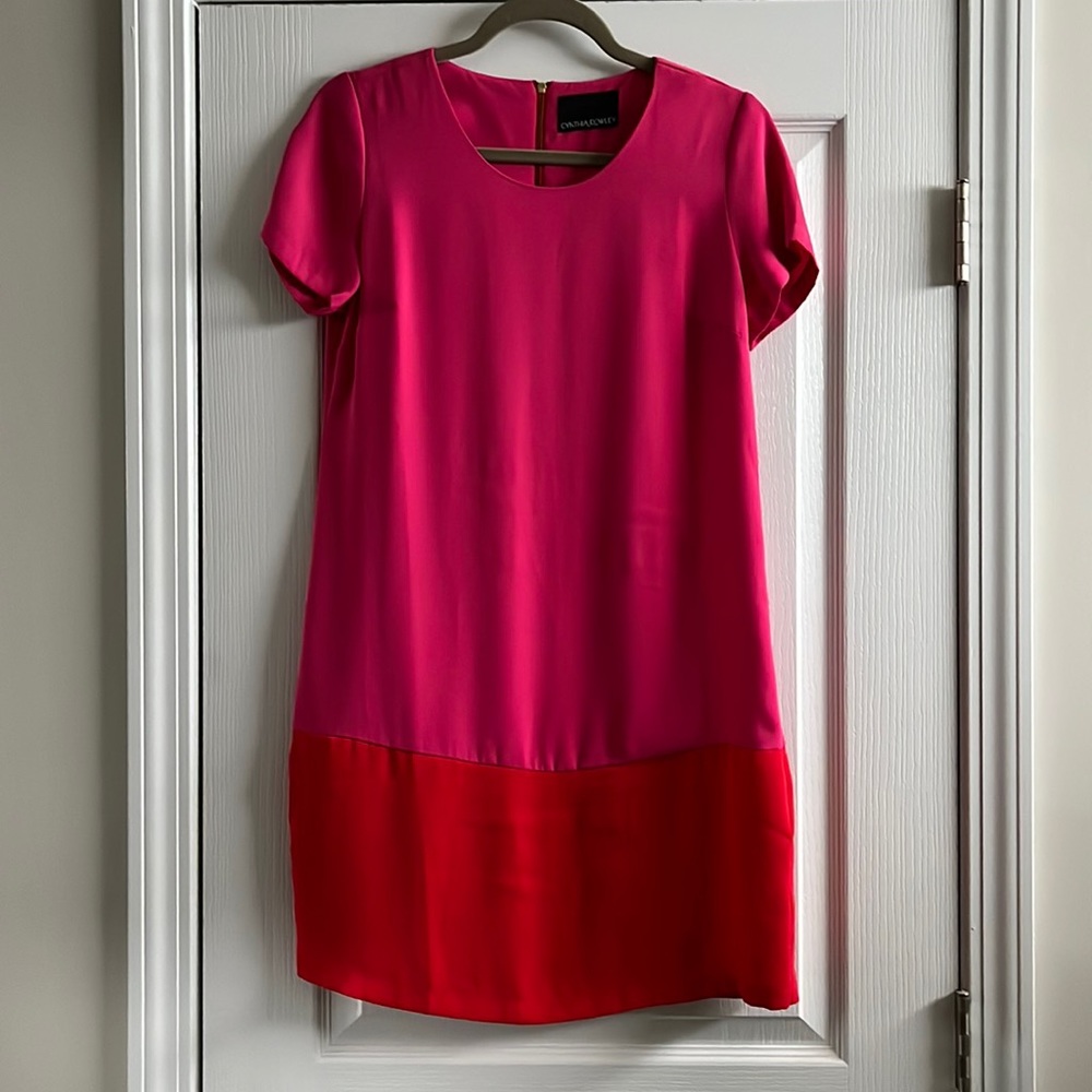 NWOT Cynthia Rowley Colorblock Shift Dress